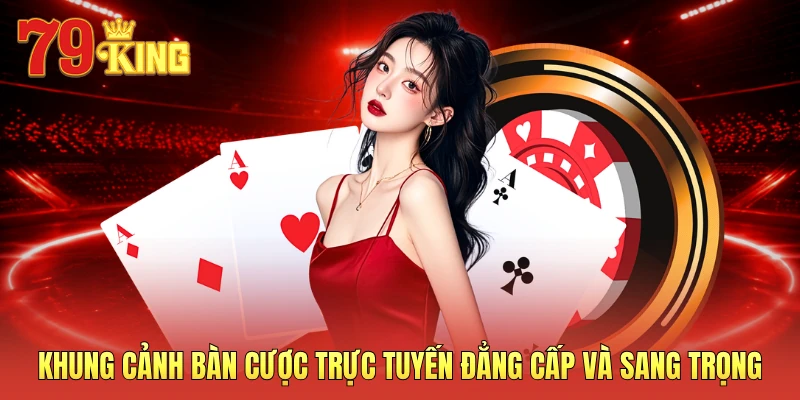 Khung cảnh bàn cược trực tuyến đẳng cấp và sang trọng